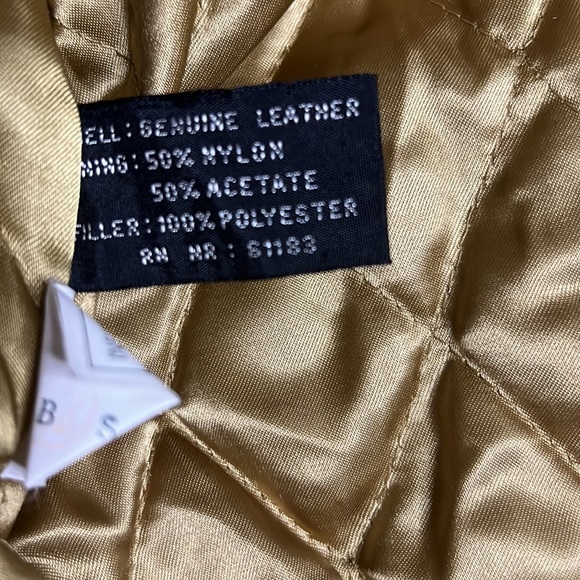 Wear Me Out black Leather Bomber Jacket 🚨VINTAGE🚨 large - Picture 4 of 7